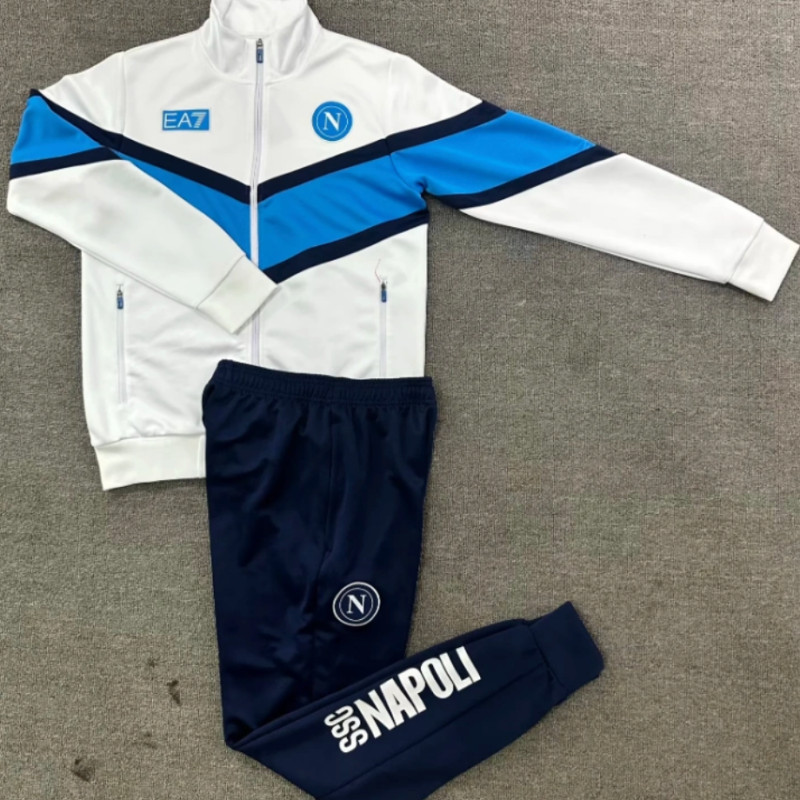 Tuta Napoli bianco Zip intera 2025/26
