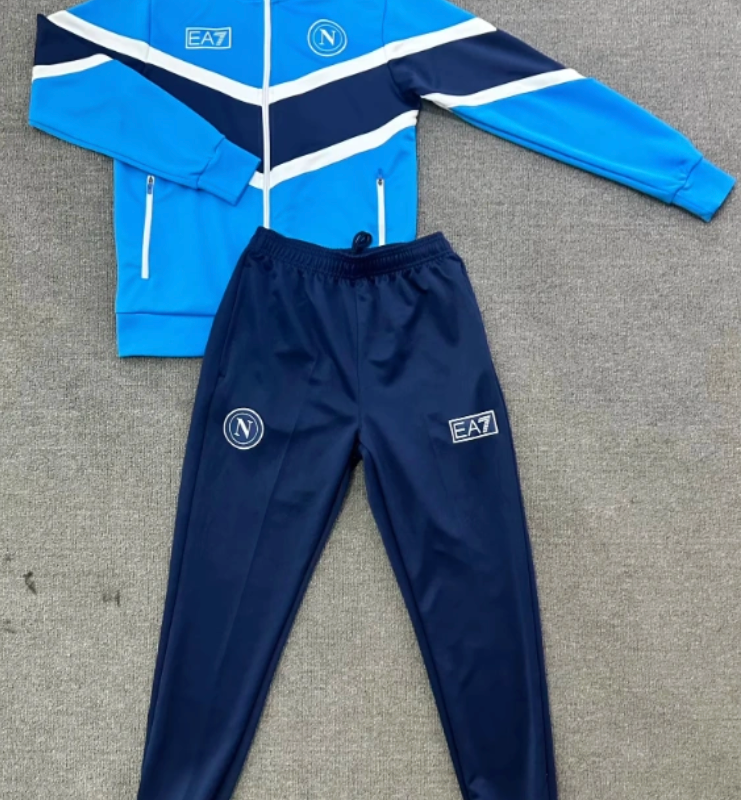 Tuta Napoli new azzurro Zip intera 2025/26