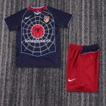 Atletico Madrid Spiderman blu Retro 2004/05 Bambino