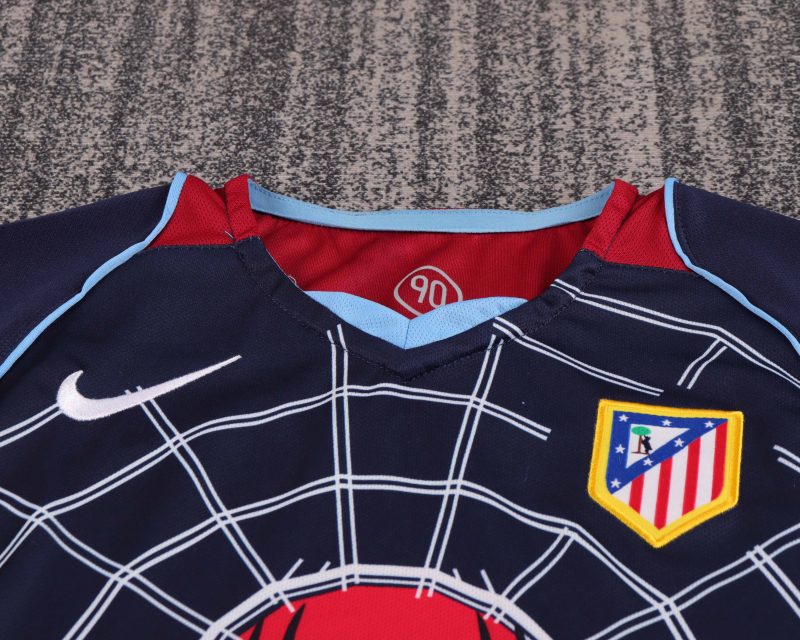 Atletico Madrid Spiderman blu Retro 2004/05 Bambino